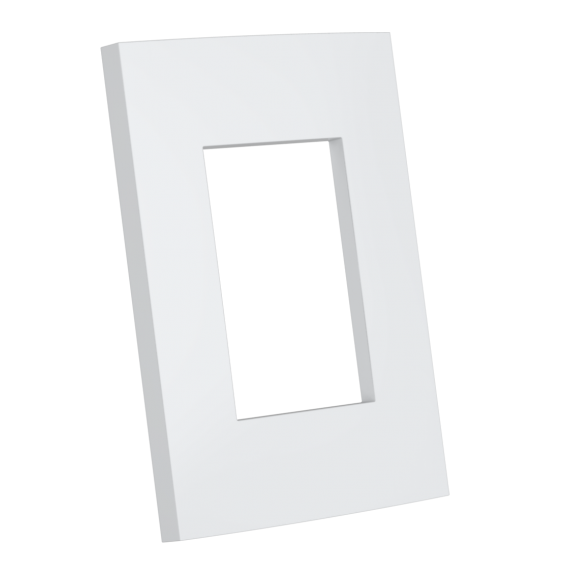 PLACA P/ 3 MODULOS HORIZONTAL SEM SUPORTE 4X2 - ENERBRAS DUBAI BRANCO